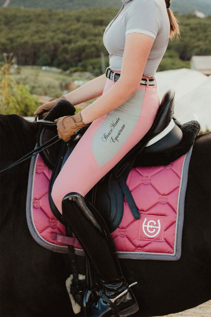 Bracomonte equestrian Leggings 2nd Skin Rosa/Gris