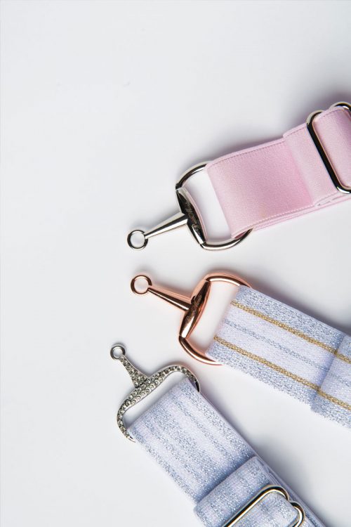 Cinturon ecuestre en rosa con detalles ecuestres Brilli bracomonte equestrain